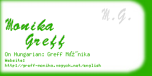 monika greff business card